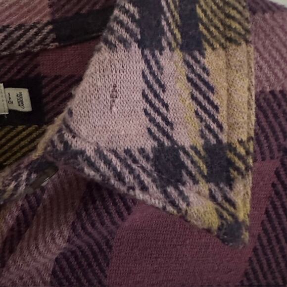 Faherty Legend Sweater Shirt Lolita Plaid Long Sleeve Button Down Small - FLAW - Picture 10 of 11